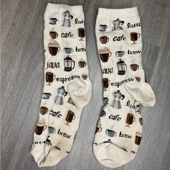 Coffee Themed Socks - Picture 1 of 4